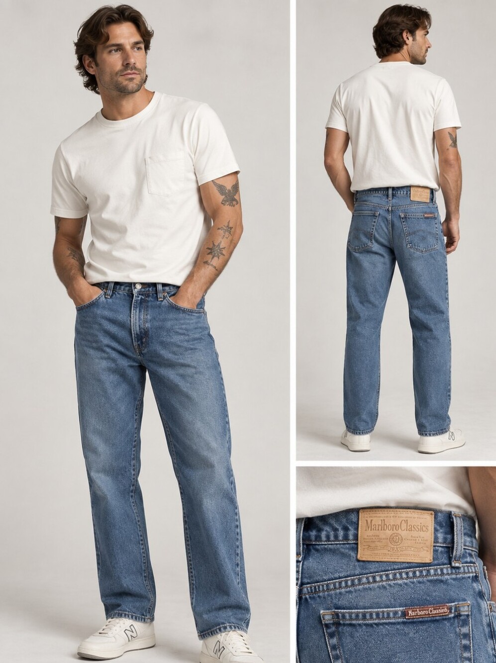 Vintage Marlboro Classics Jeans 31x27 Made USA Y2K Straight Leg